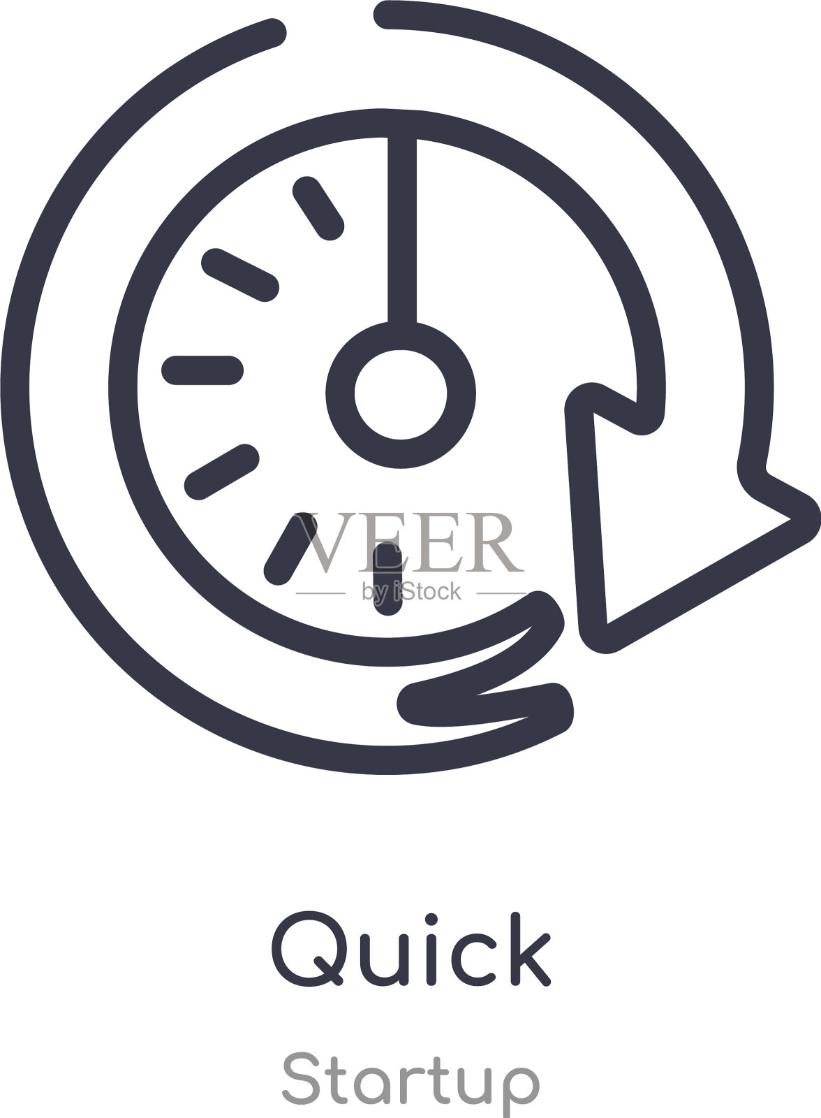 快速轮廓图标隔离行从启动图标素材