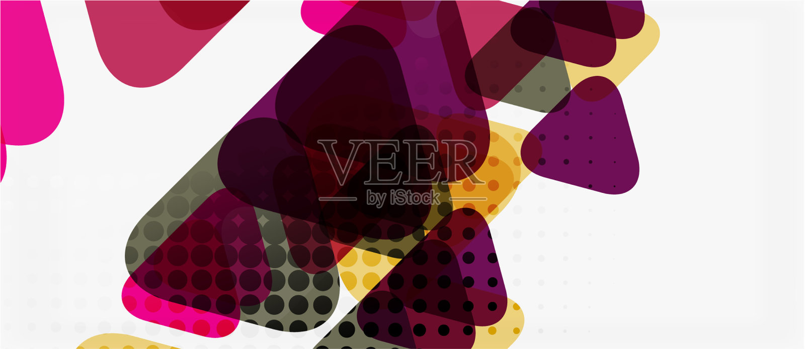 三角形几何抽象合成插画图片素材