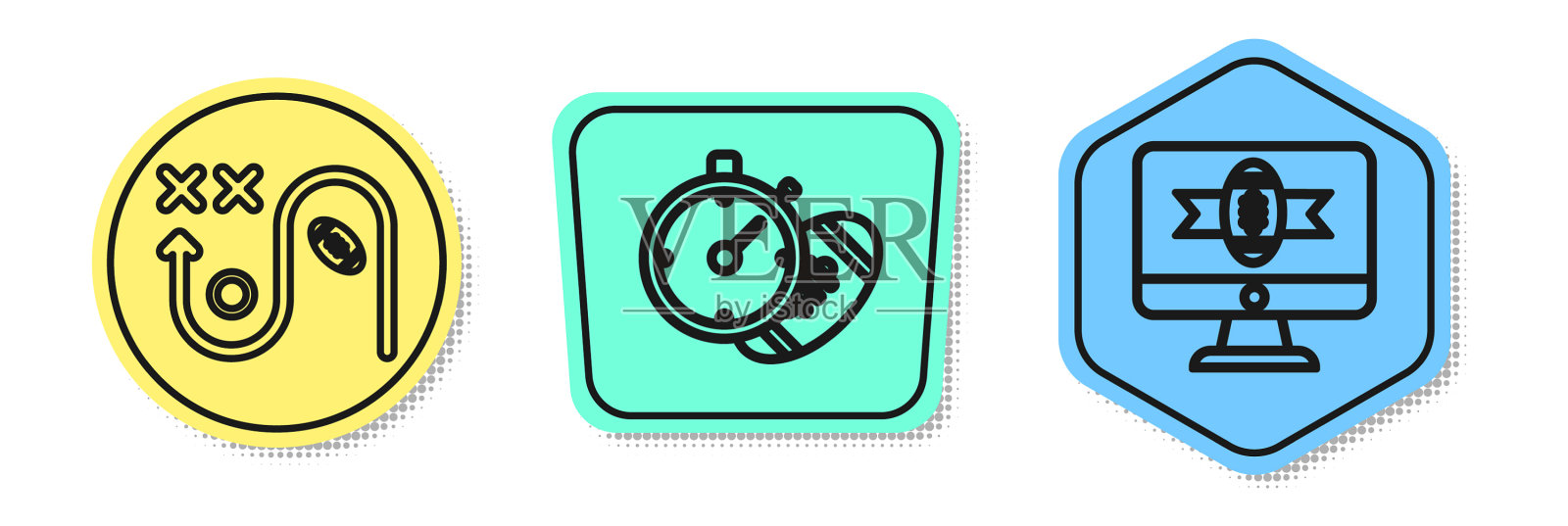 集线规划战略概念于一体图标素材