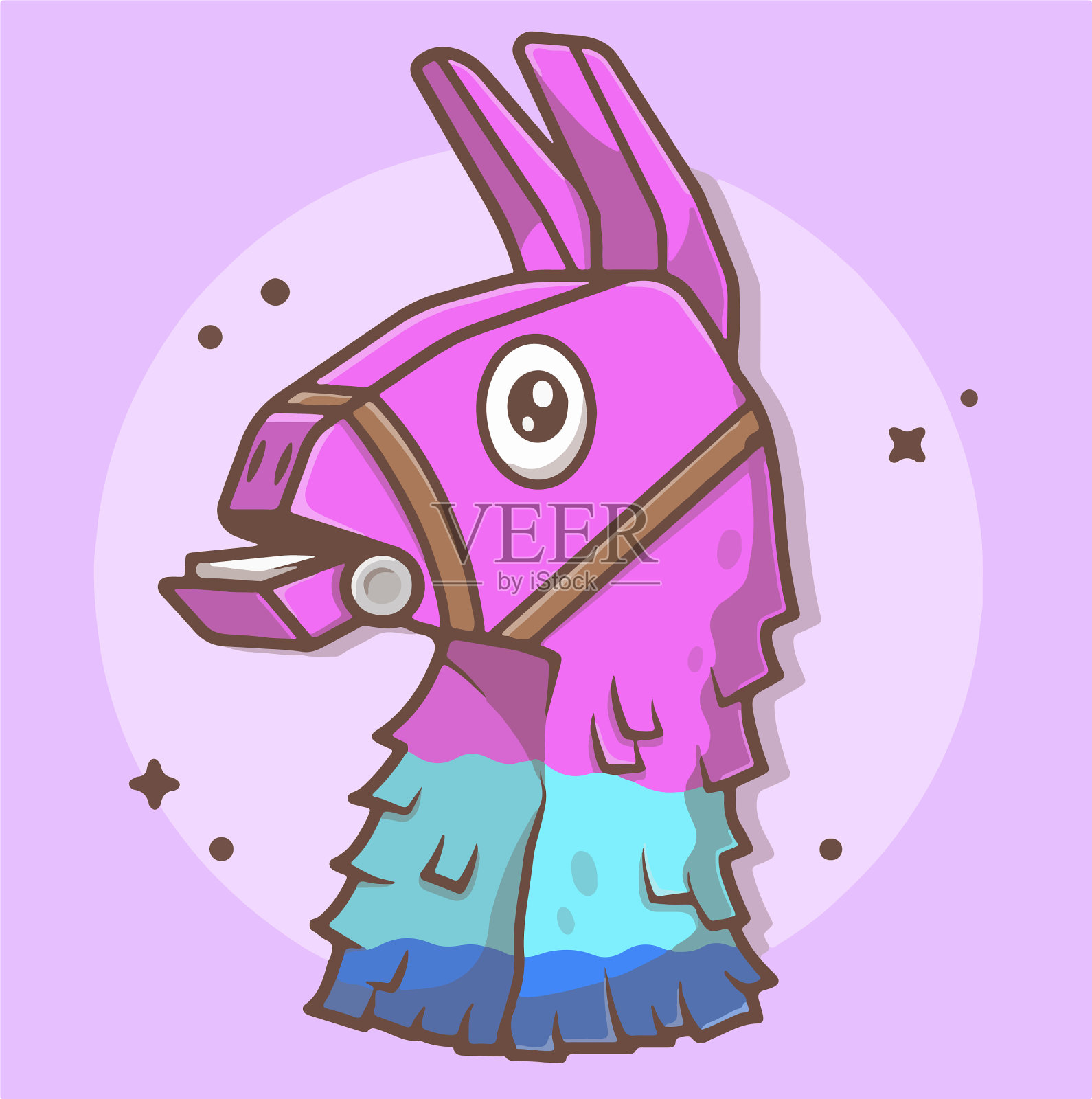 大羊驼插画图片素材