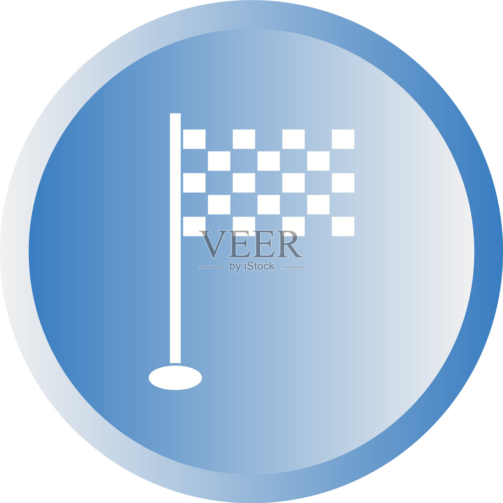 美丽的旗帜字形图标图标素材