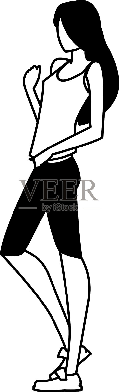 超模化身女人设计设计元素图片