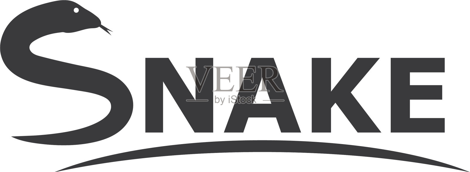 蛇的标志插画图片素材