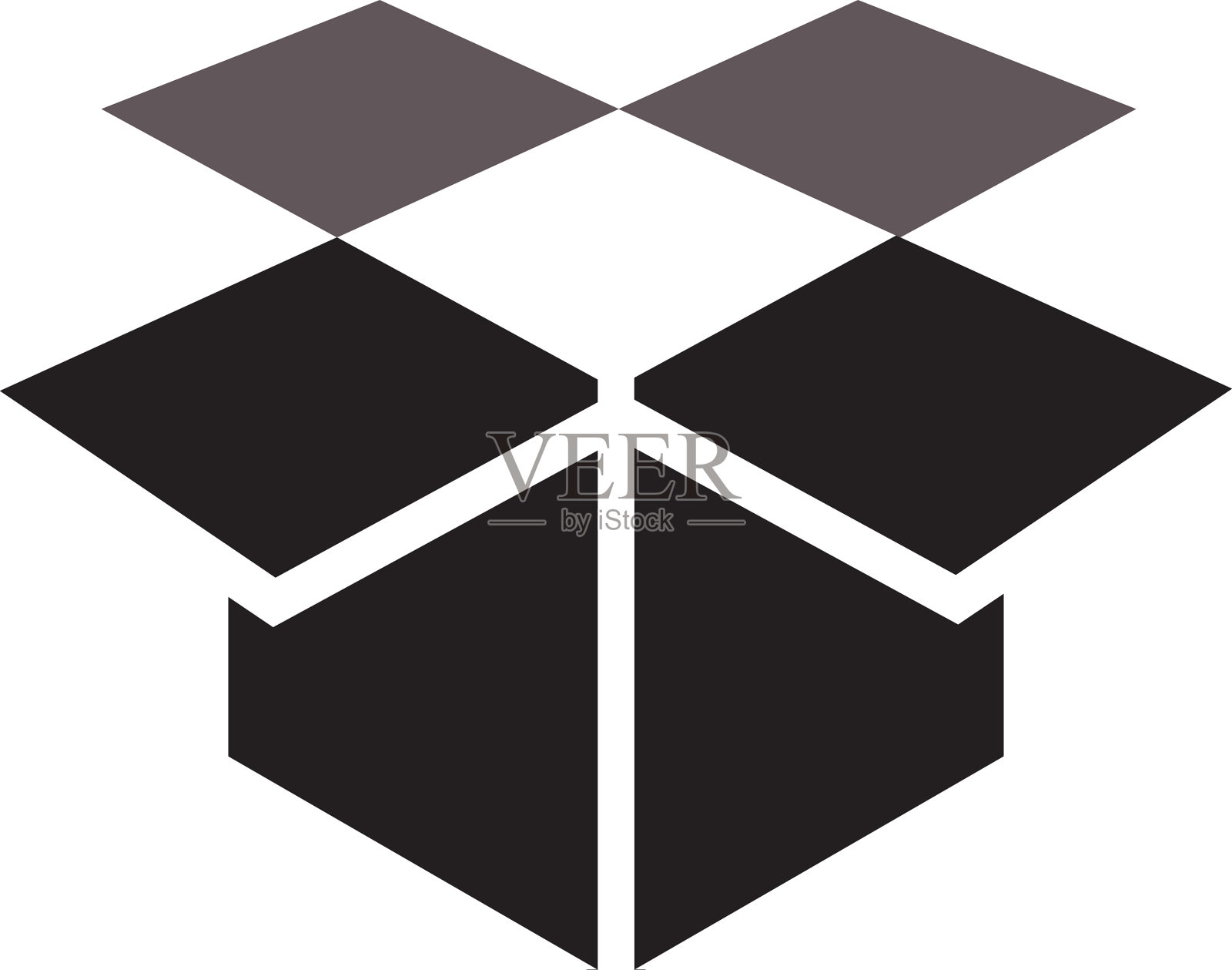 孤立的框图标设计模板设计元素图片