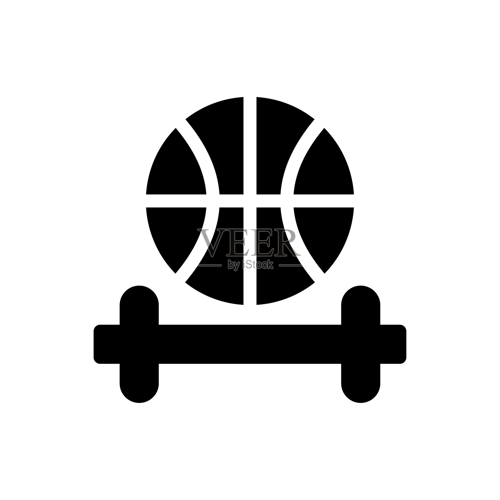 哑铃插画图片素材