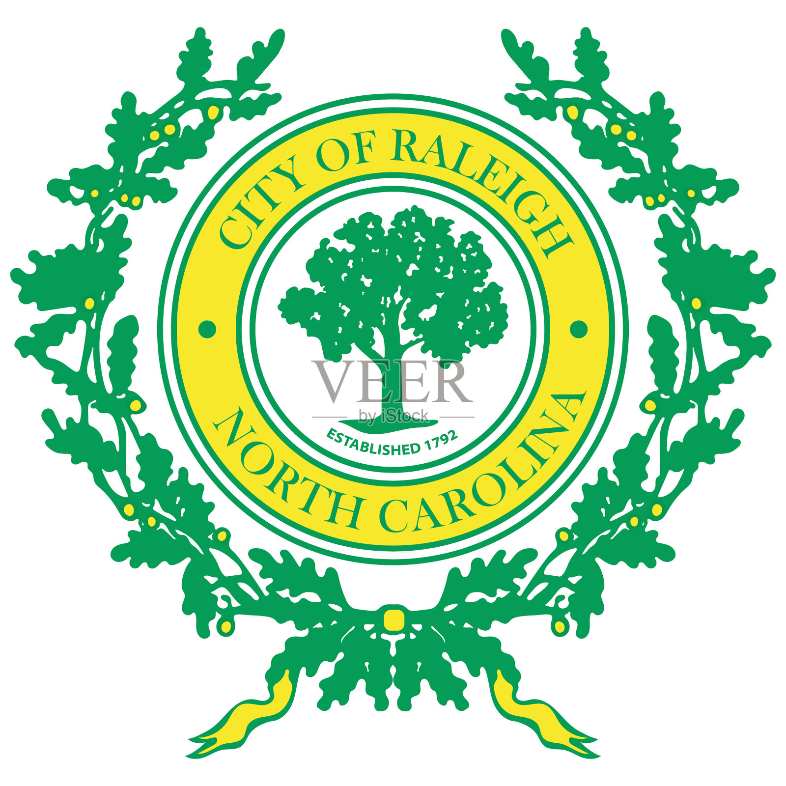 北卡罗莱纳州的大衣纹章是一个设计元素图片