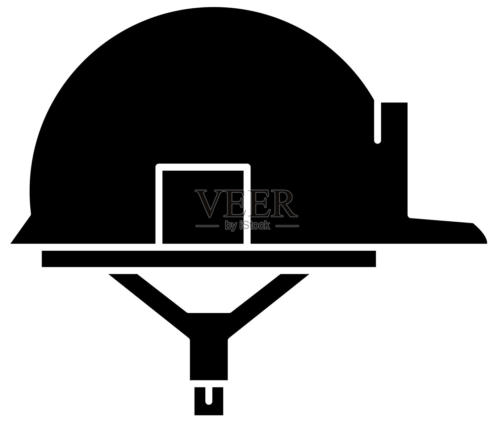隔离施工头盔设计设计元素图片