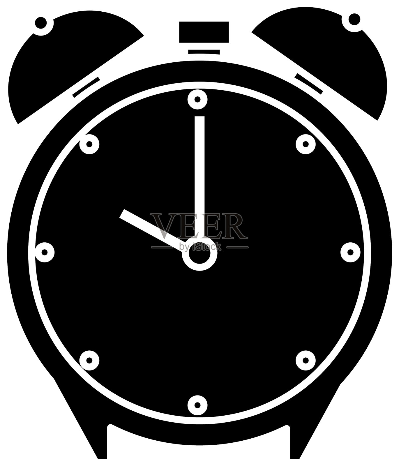 隔离时钟图标设计设计元素图片
