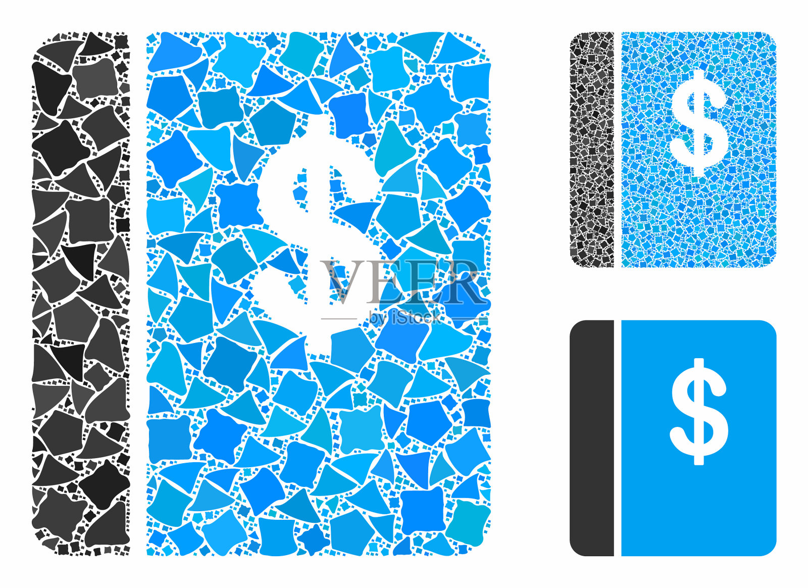 会计帐簿组成图标突兀项目插画图片素材