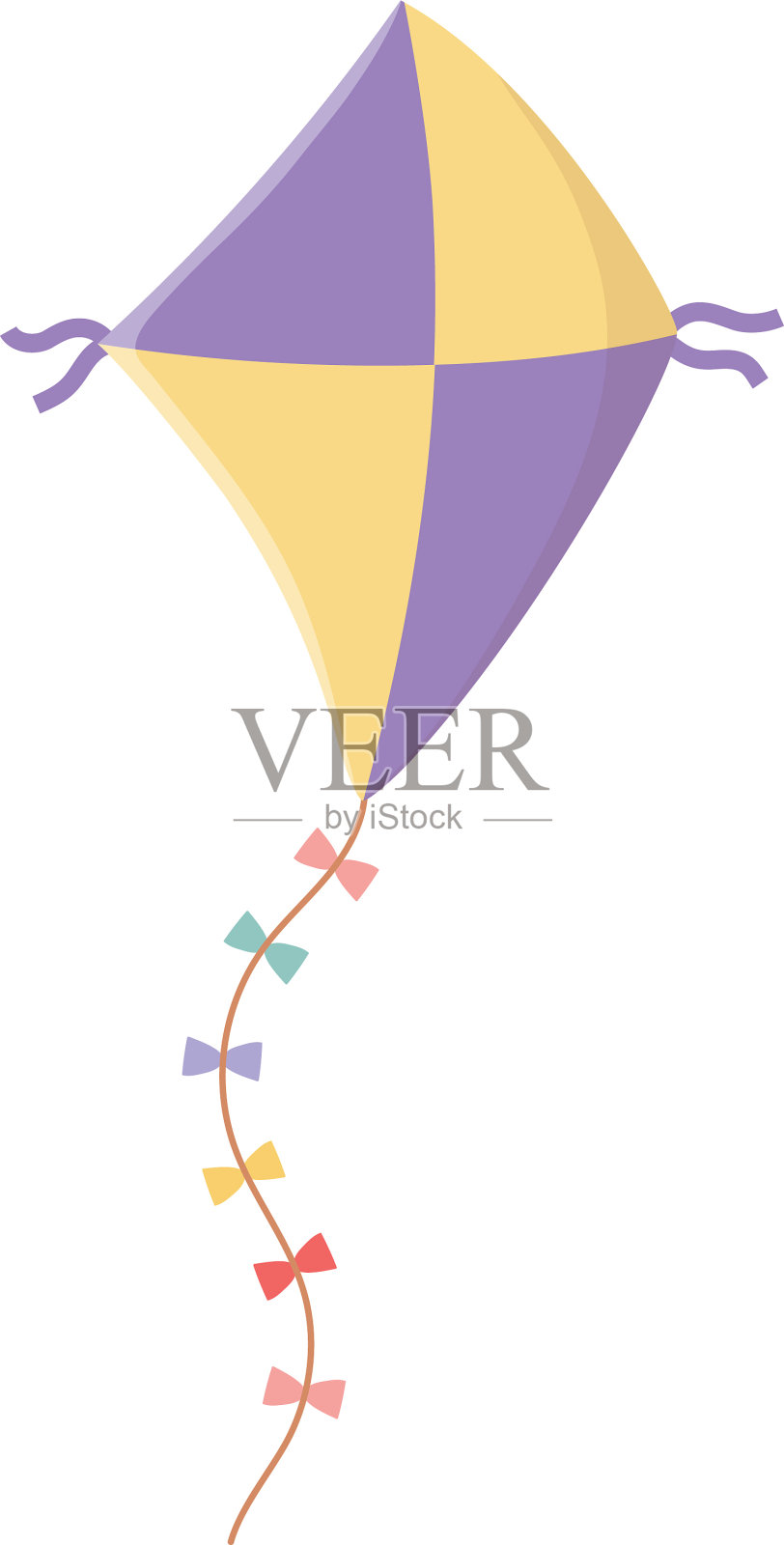 孤立风筝玩具设计设计元素图片