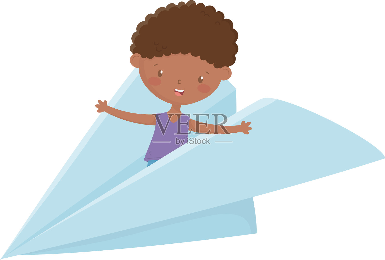 孤立男孩卡通设计设计元素图片