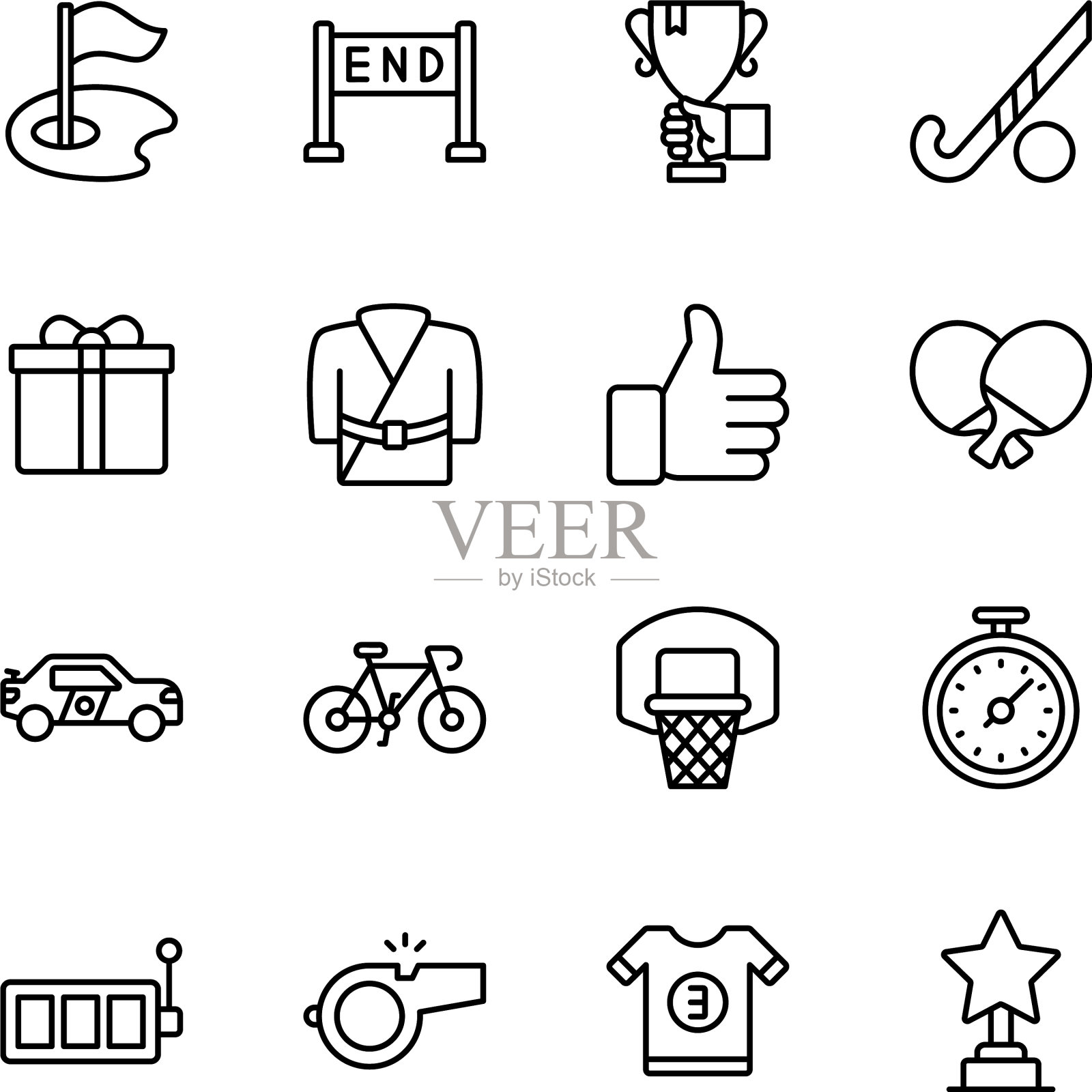 运动器材系列图标包图标素材