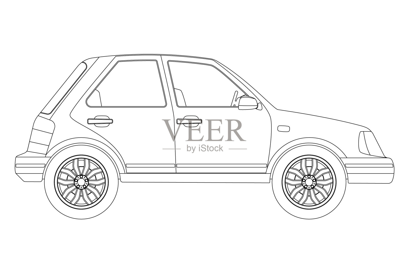 汽车外形图设计元素图片