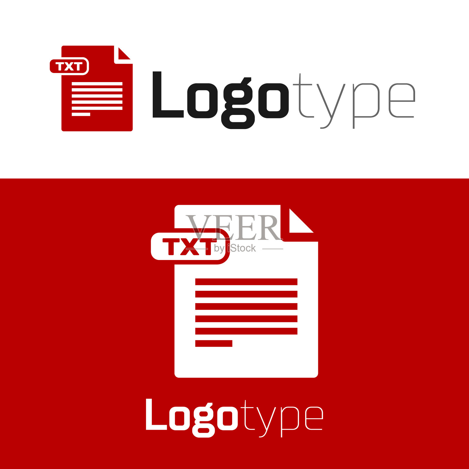 红色TXT文件文件下载TXT按钮图标插画图片素材