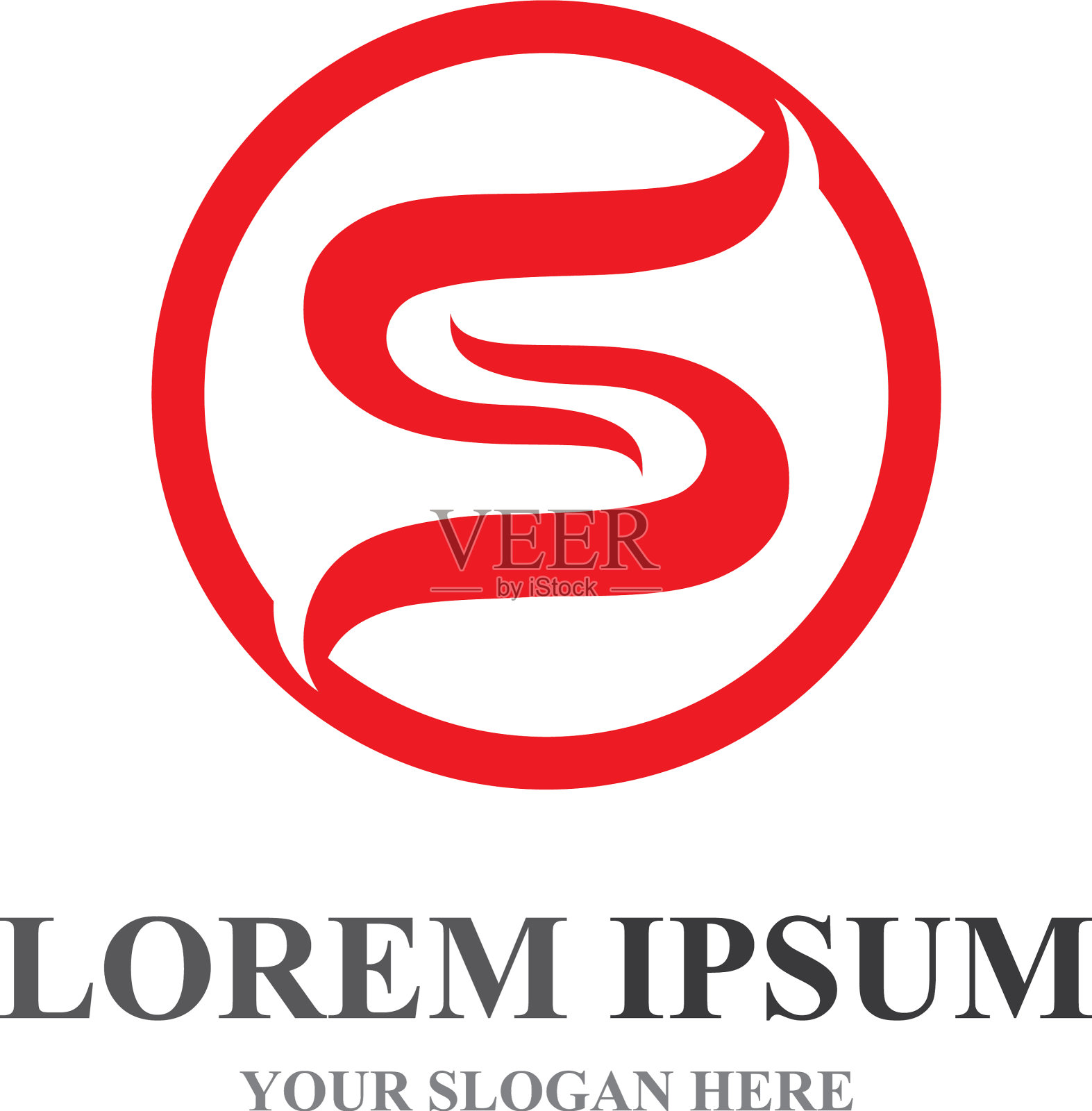 商业公司的字母标志插画图片素材