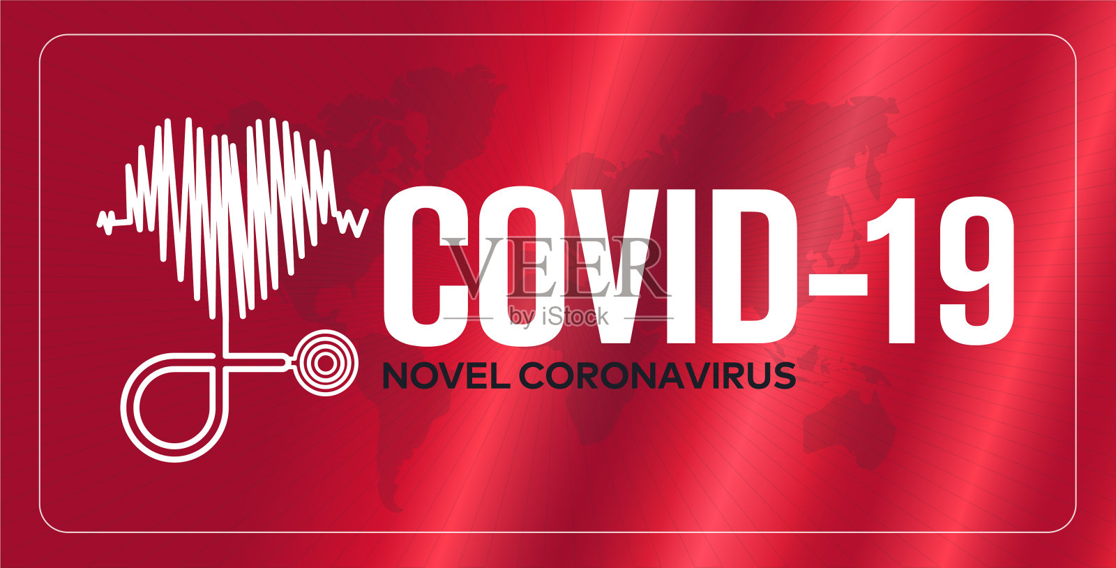 新型冠状病毒(2019 - ncov)。病毒Covid 19-NCP。冠状病毒是指单链RNA病毒。插画图片素材