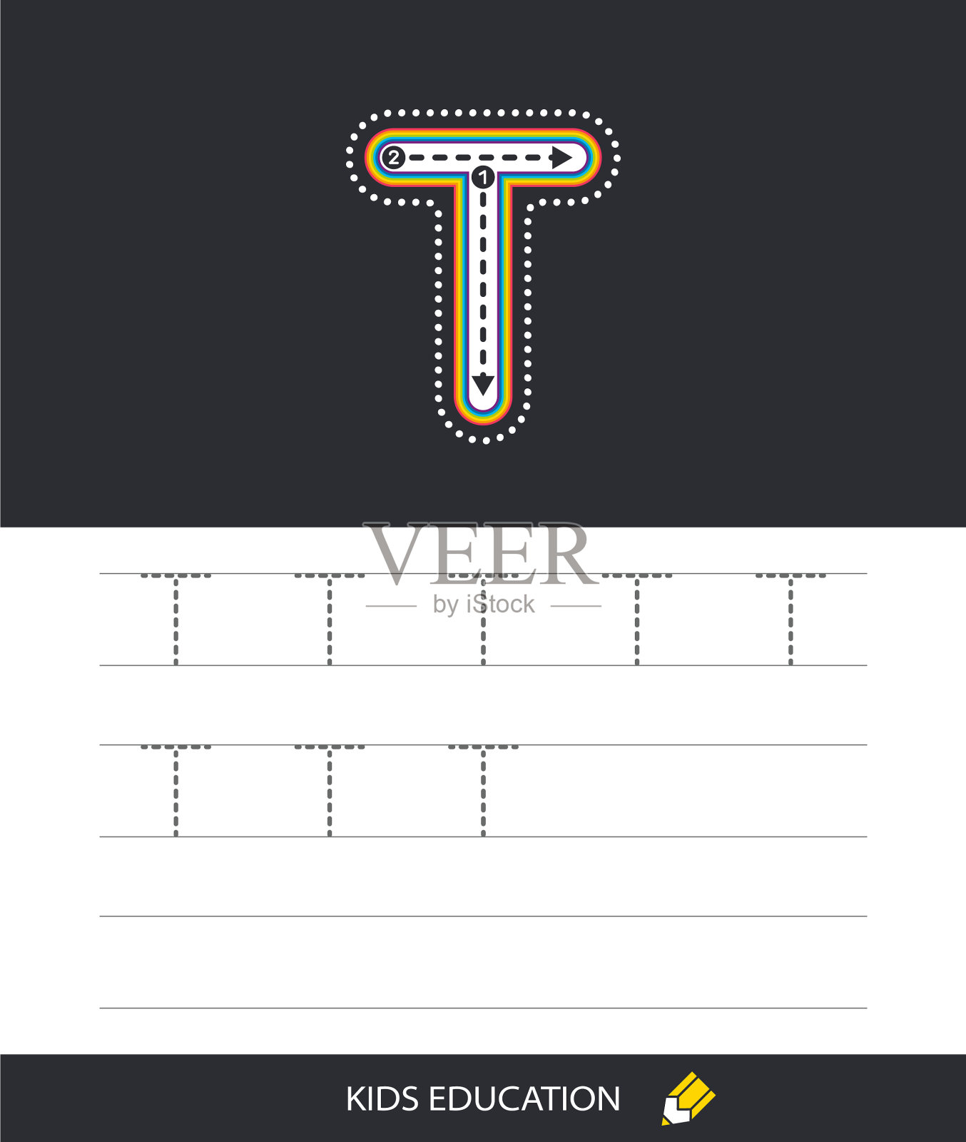 学习写一封信t插画图片素材