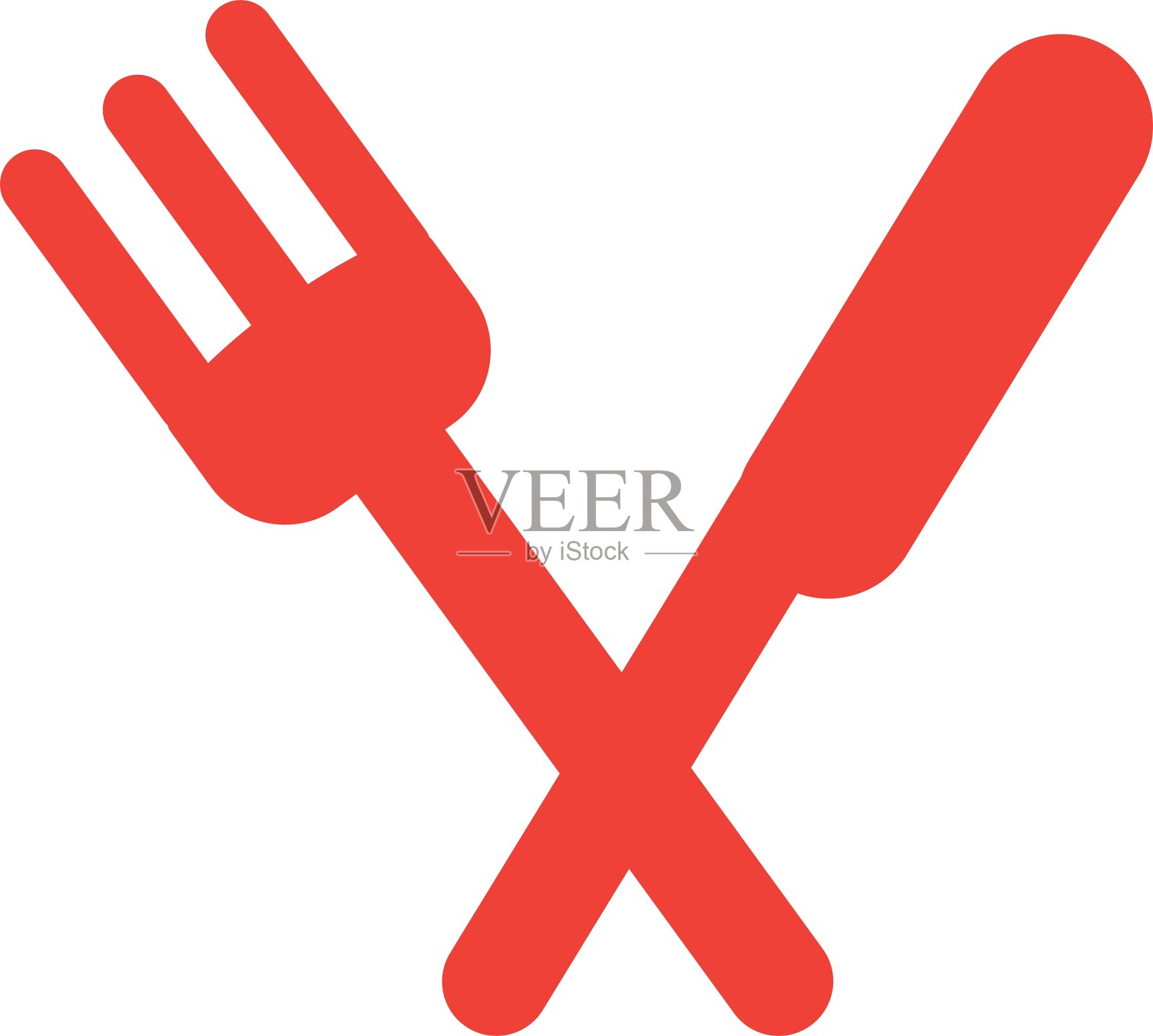 餐厅位置、交通信号信息图标素材