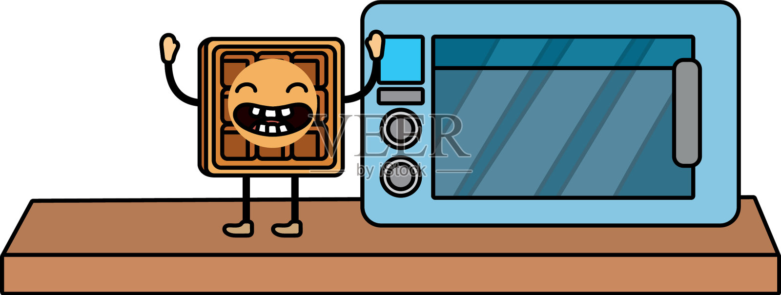 美味美味的食物卡通设计元素图片