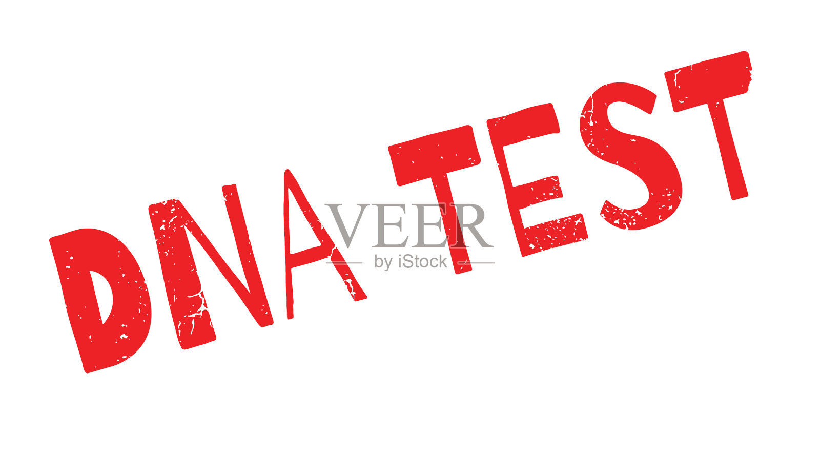 DNA测试橡皮图章插画图片素材