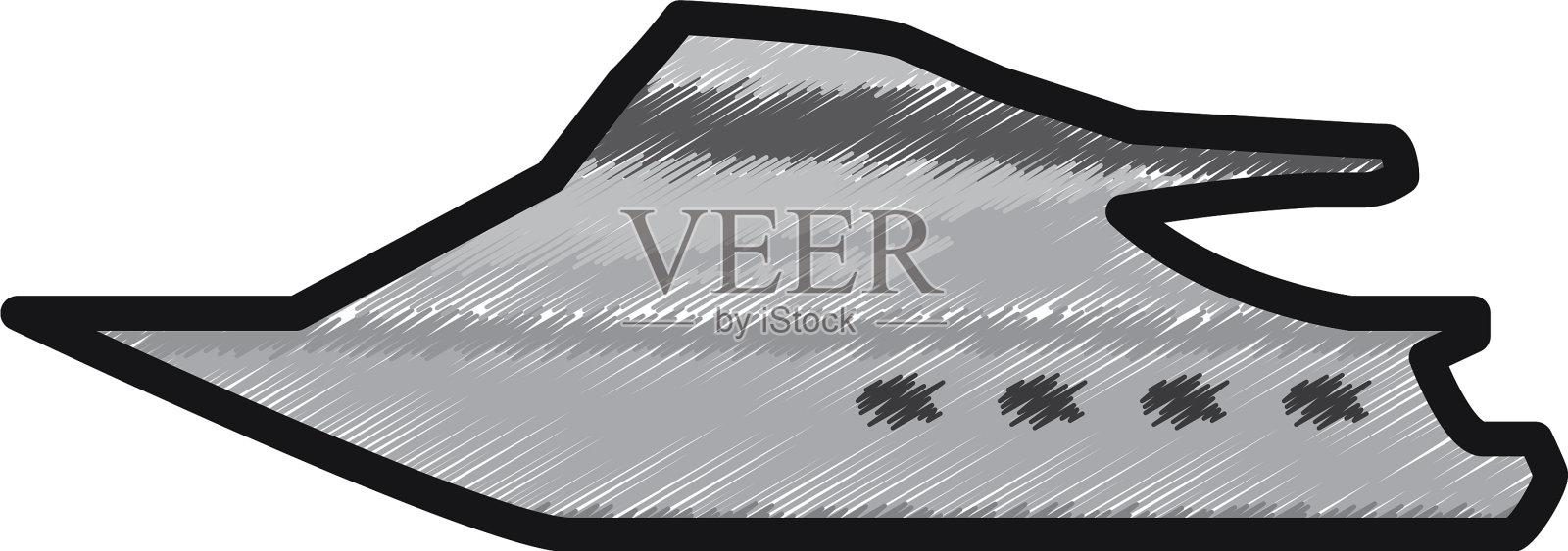 运动游艇孤立设计元素图片