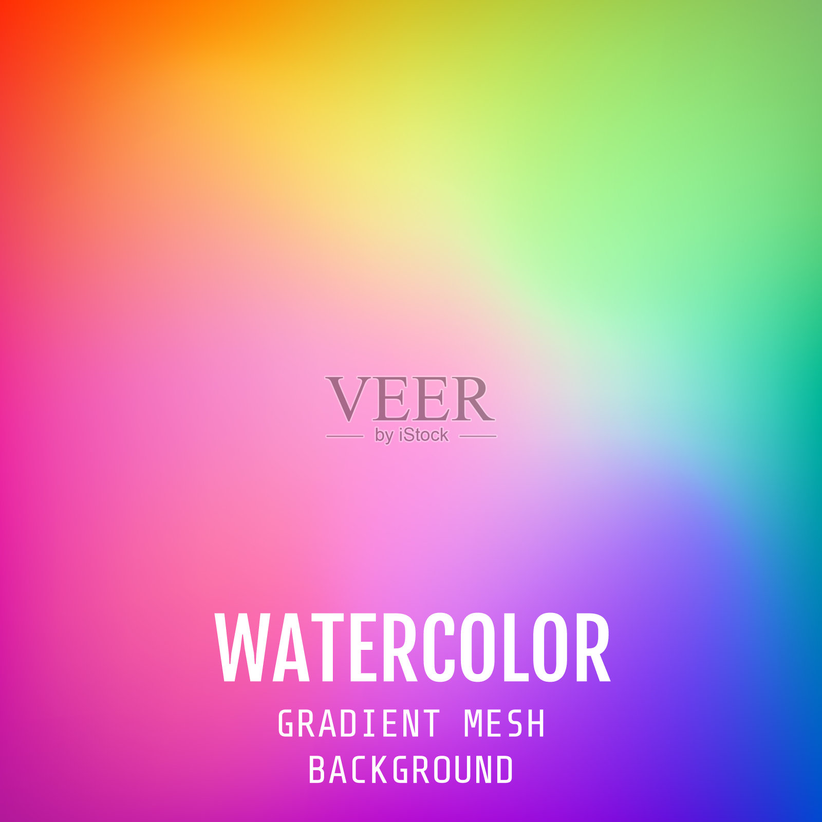 抽象颜色明亮梯度网格东方设计模板素材