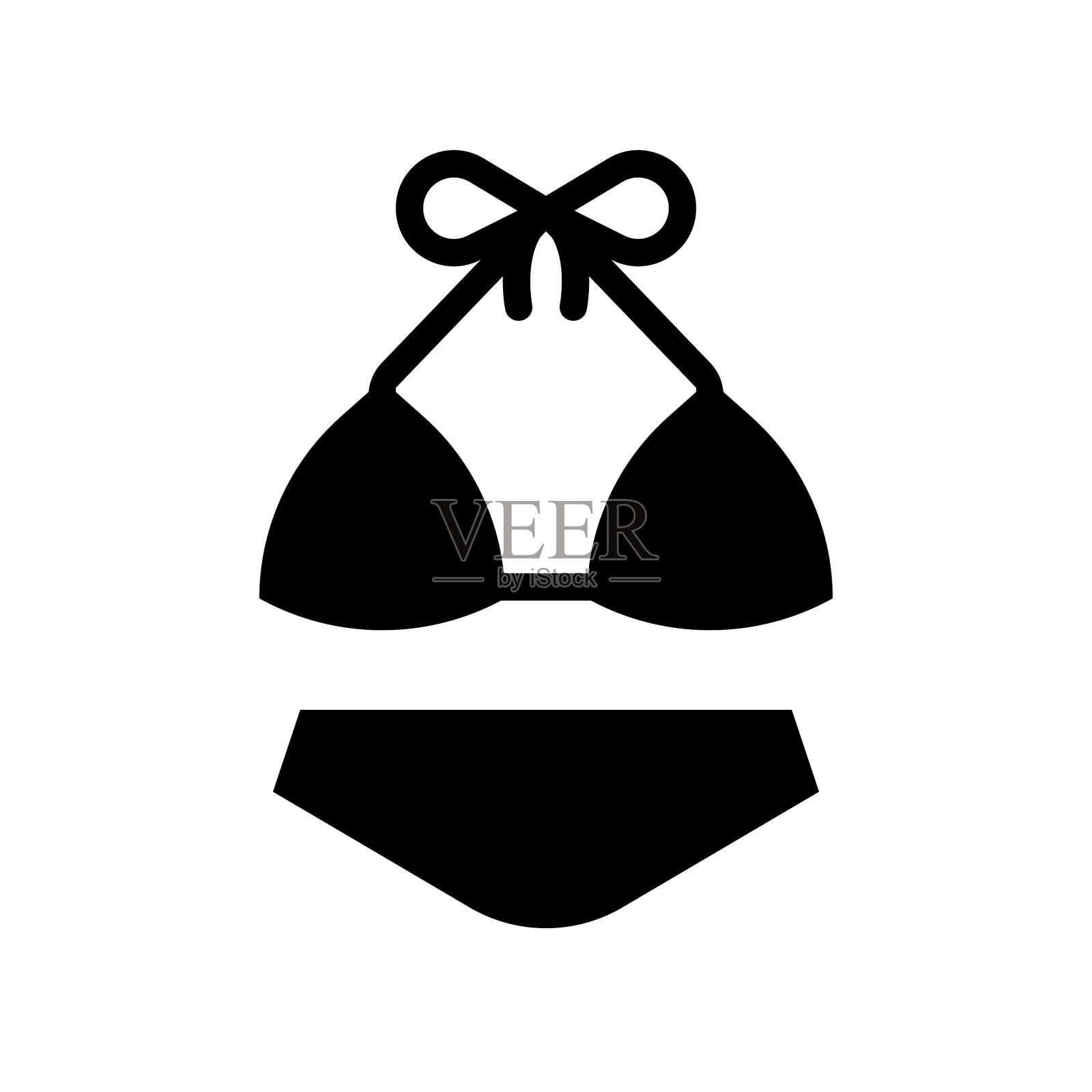 泳装热带相关固体风格的图标图标素材