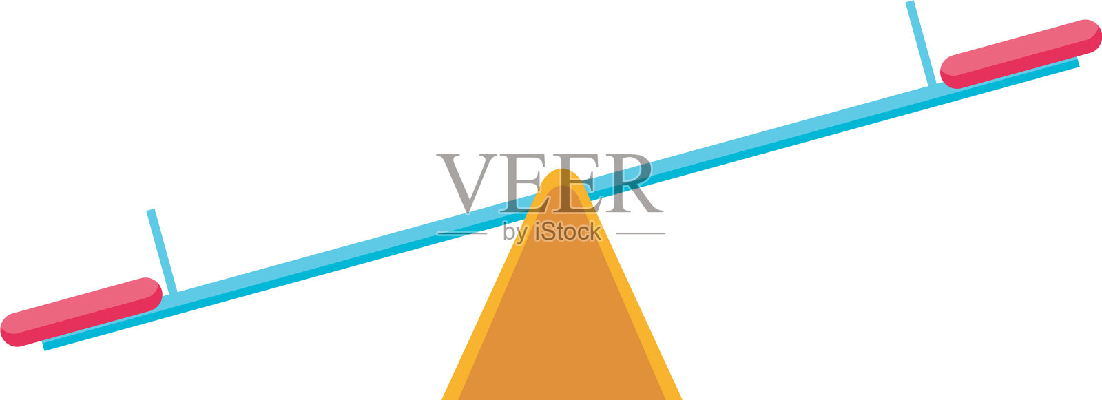 跷跷板玩儿童地带设计元素图片