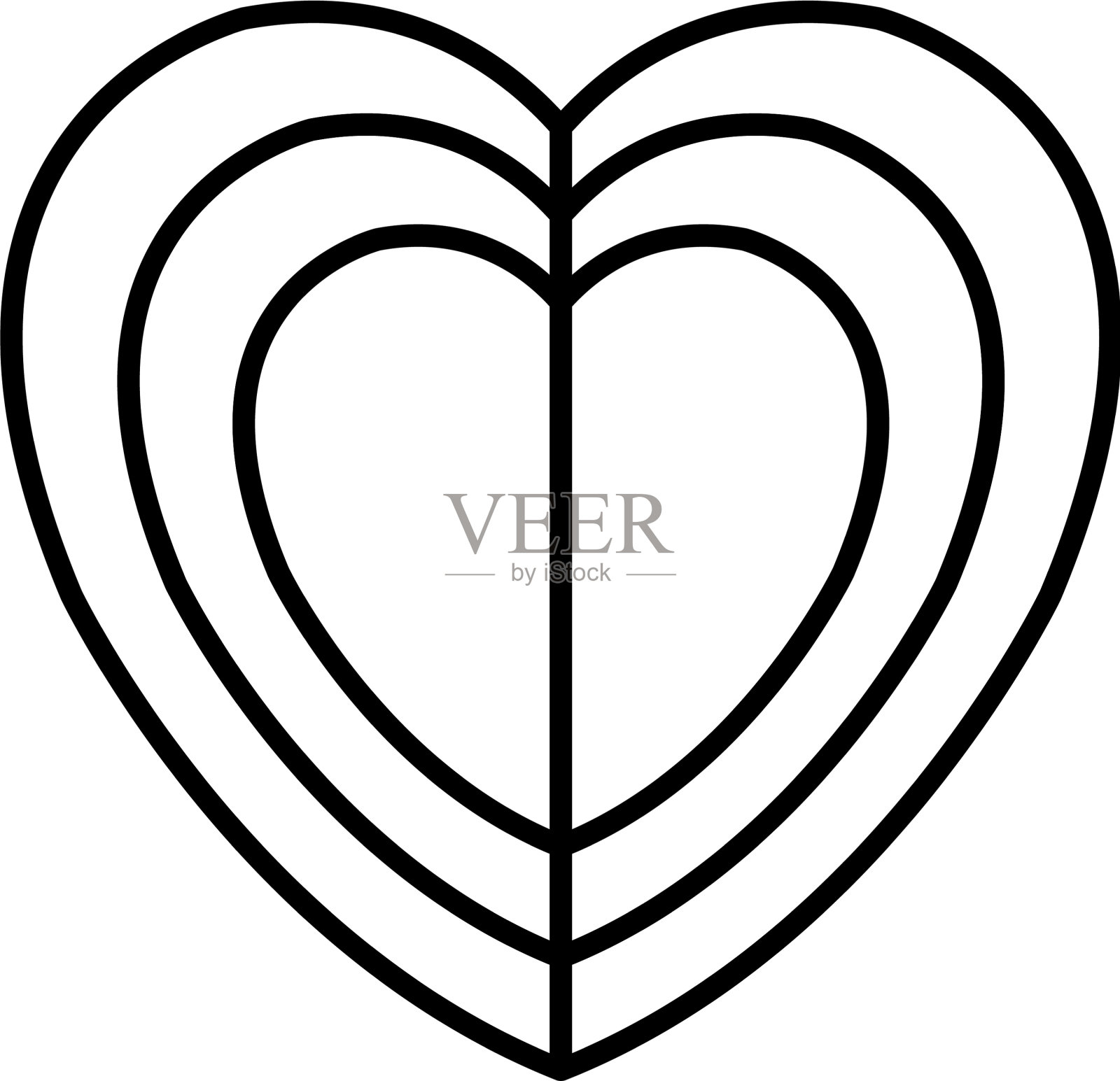 心爱孤立的图标设计元素图片