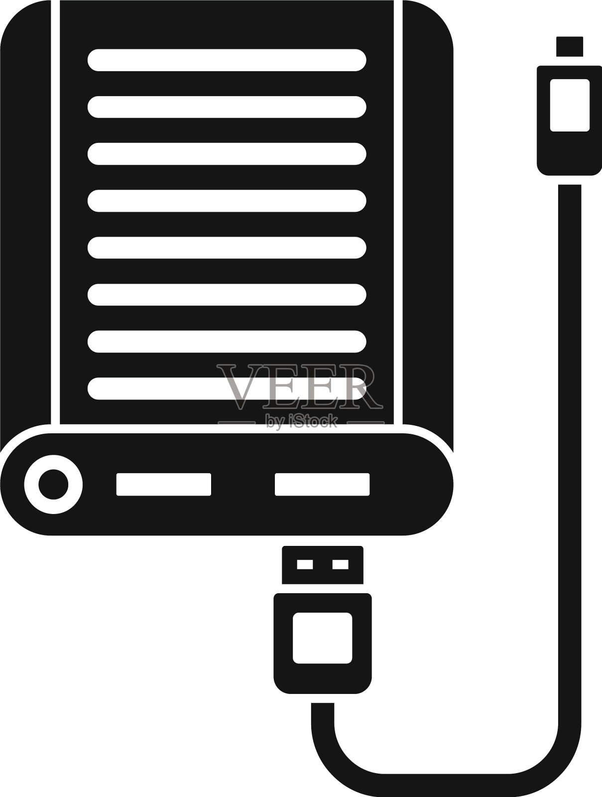 电源银行图标简单的风格图标素材
