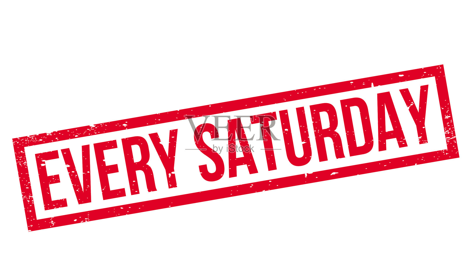 每周六橡皮图章设计元素图片