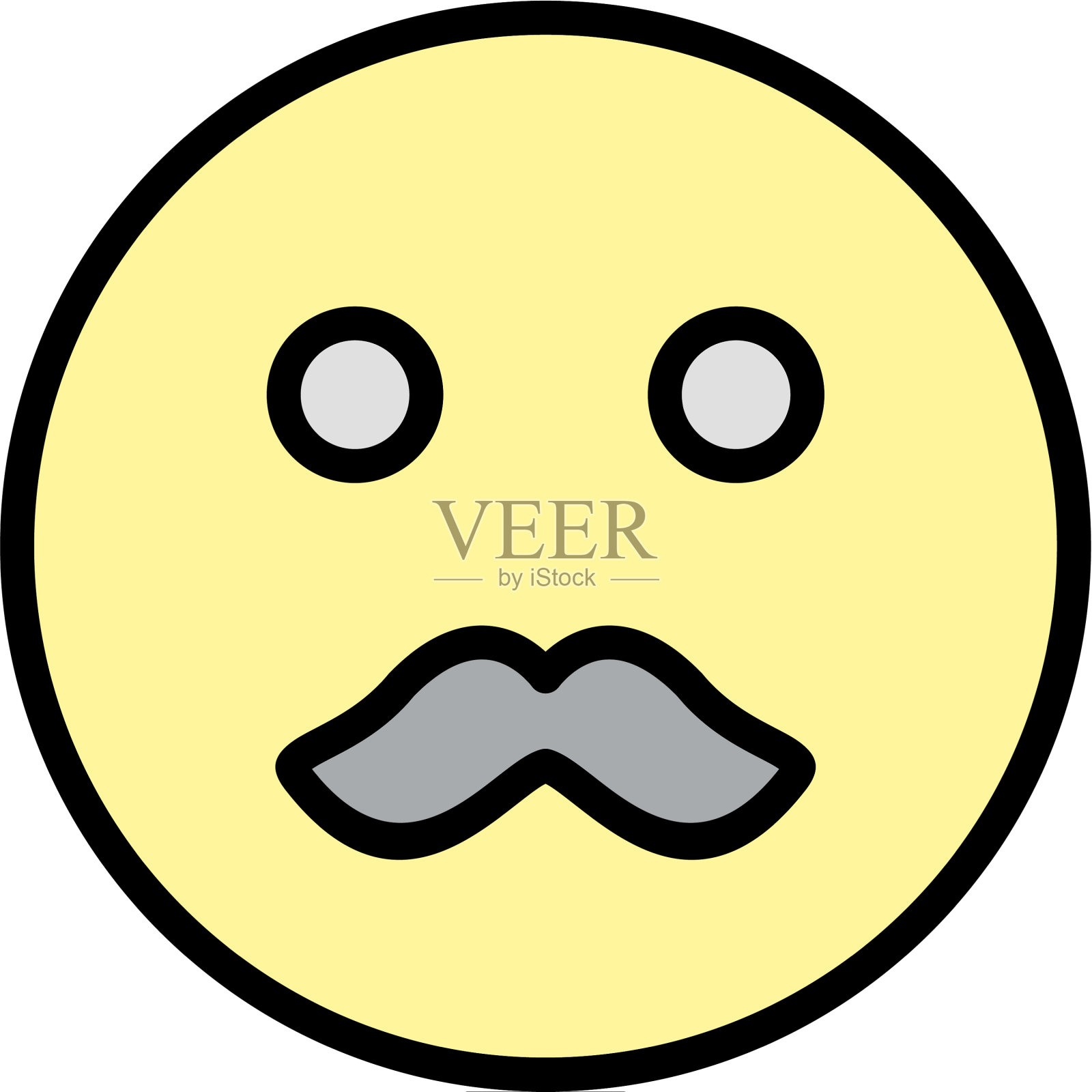 小胡子emoji图标设计元素图片