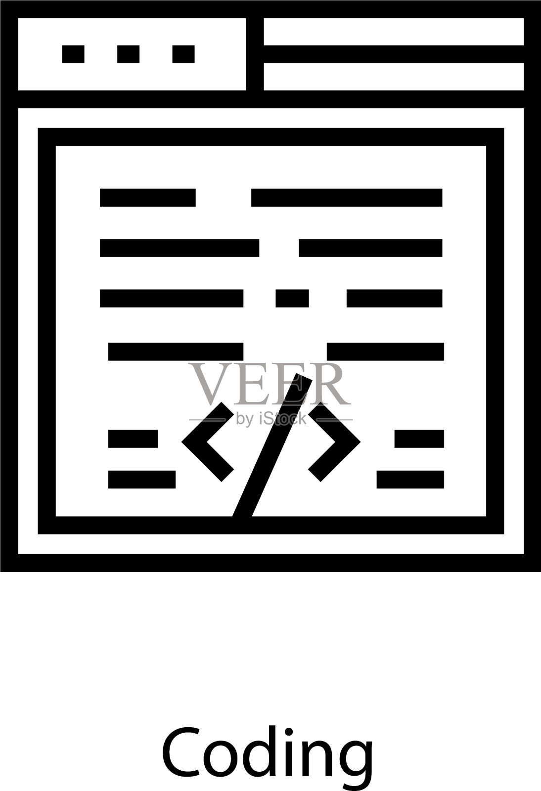 网站编码图标素材