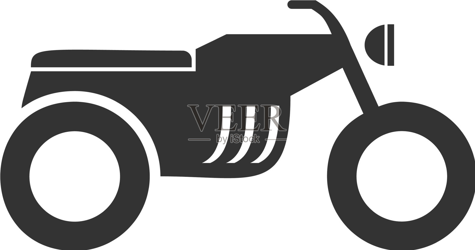 摩托车图标平设计元素图片