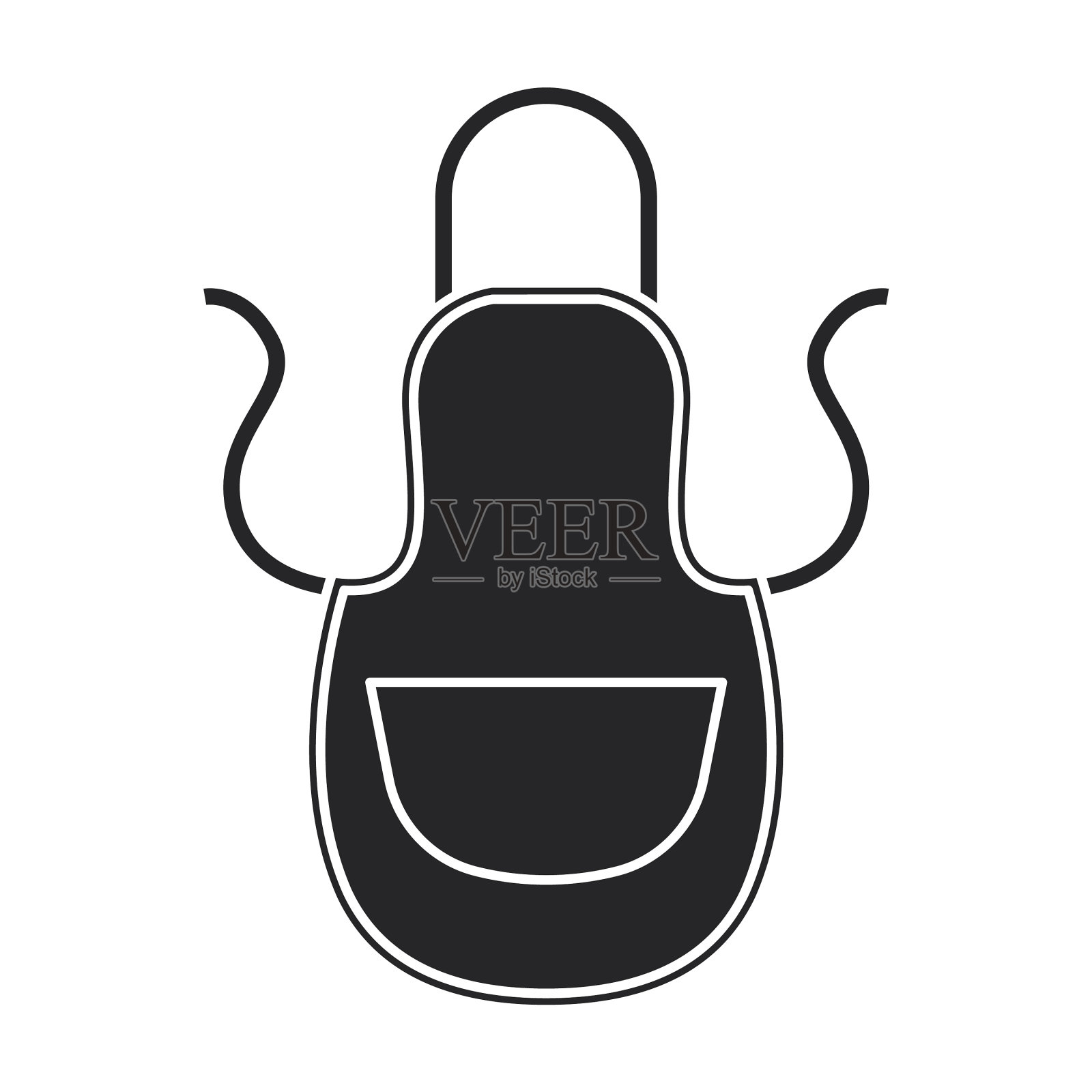 厨房围裙图标黑色图标图标素材