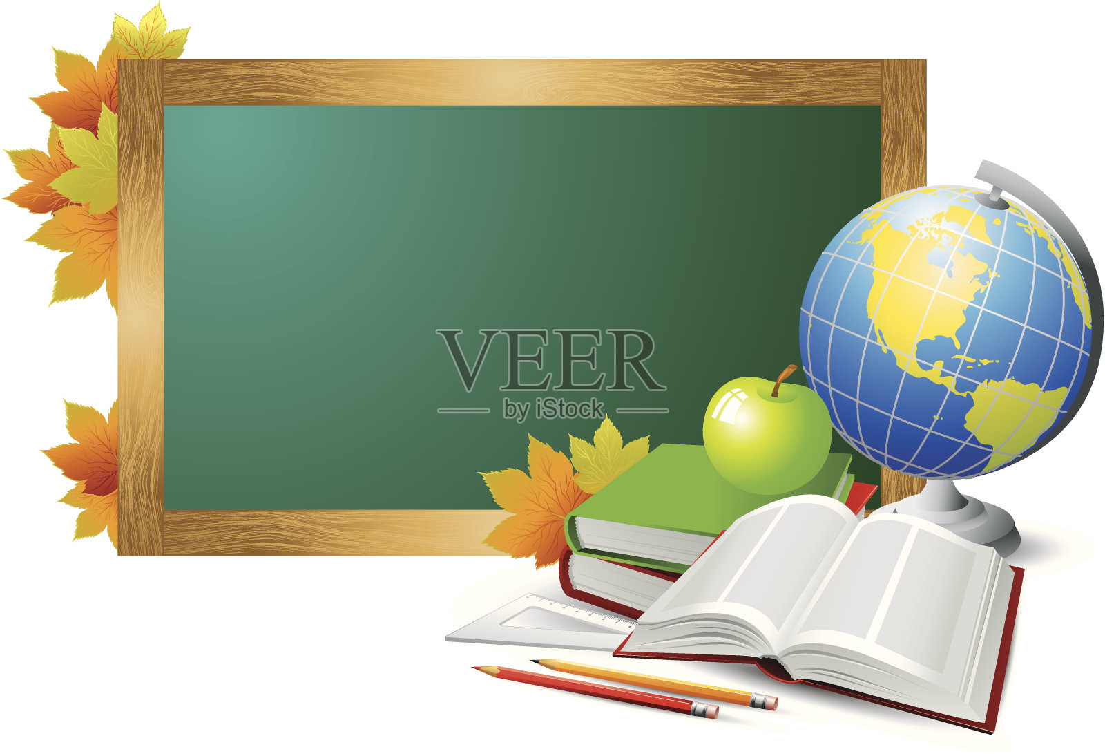 学校的对象插画图片素材