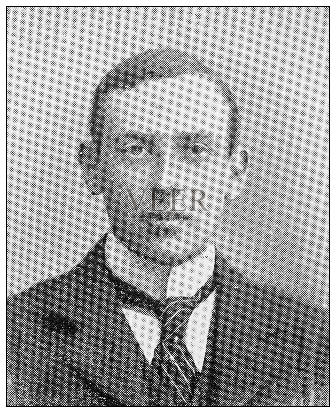 19世纪运动、运动员和休闲活动的古董黑白照片:H D莱韦森高尔照片摄影图片