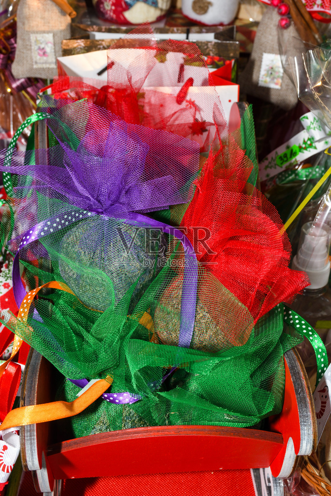 薰衣草干花装饰品照片摄影图片