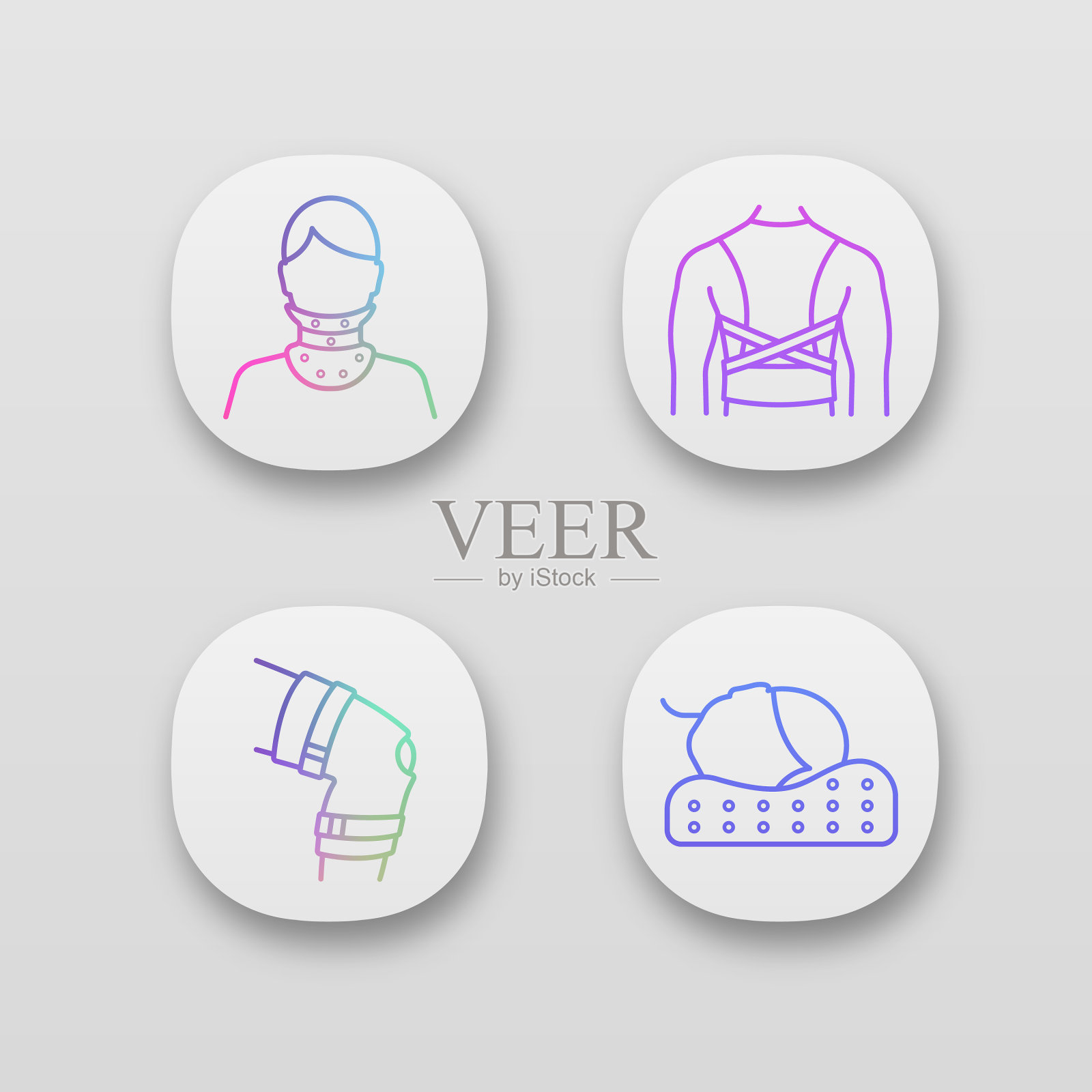 创伤治疗应用图标设置图标素材