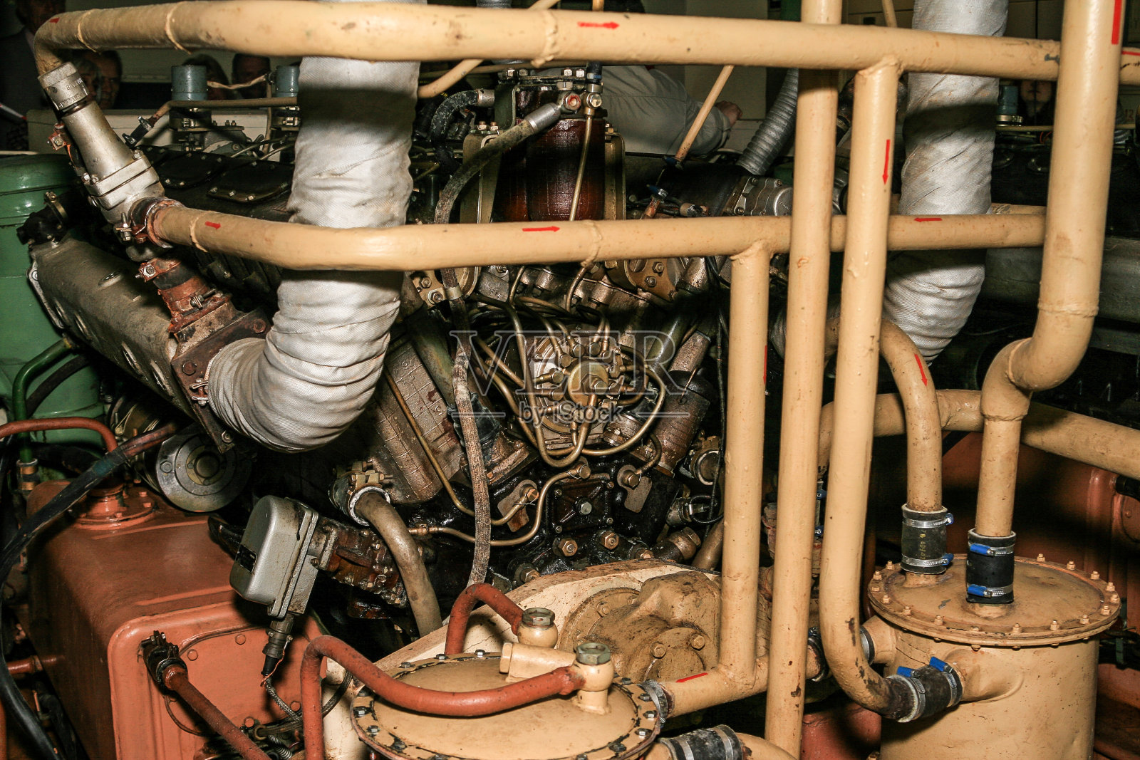 旧苏联坦克发动机照片摄影图片