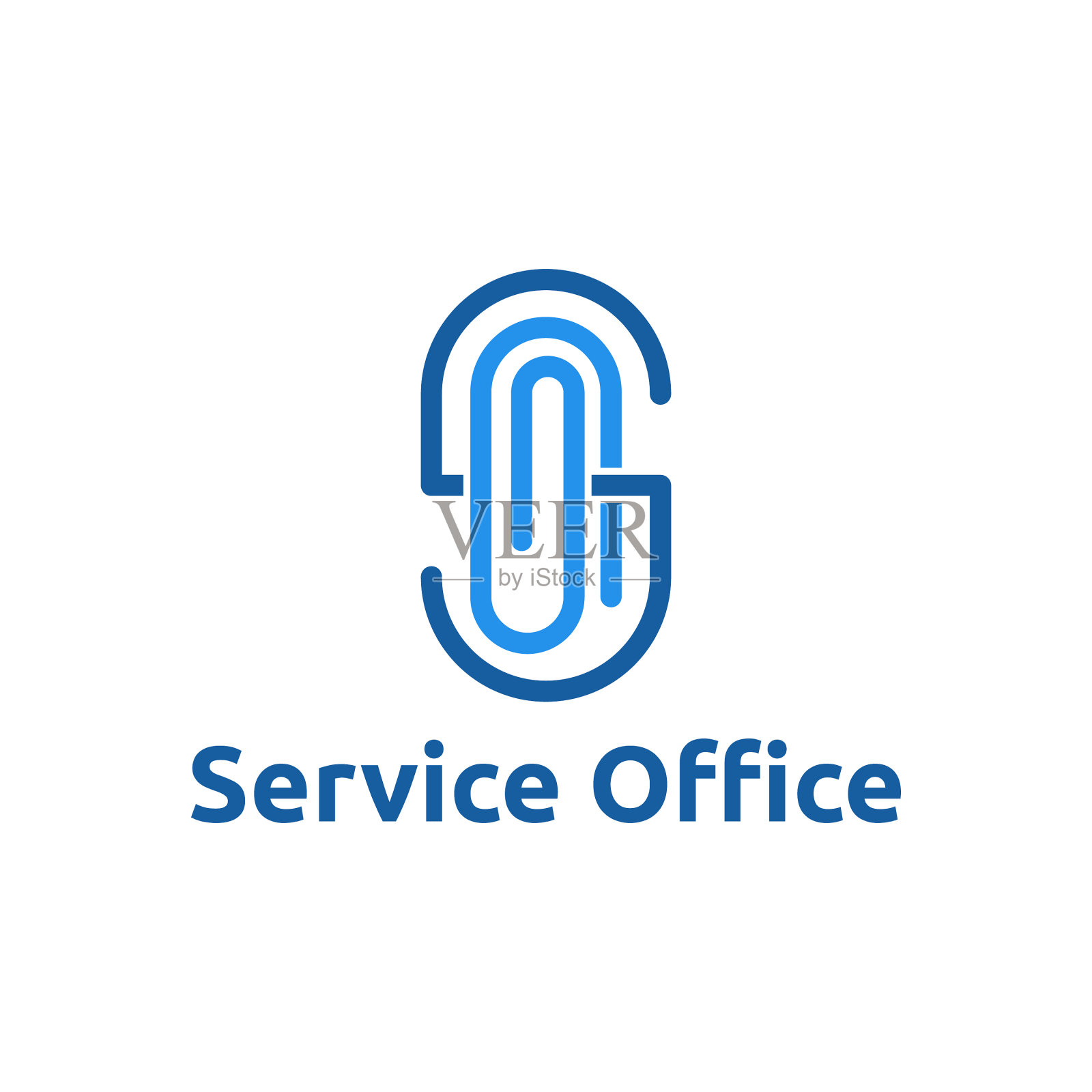 首字母s剪辑单线现代标志创意图标素材