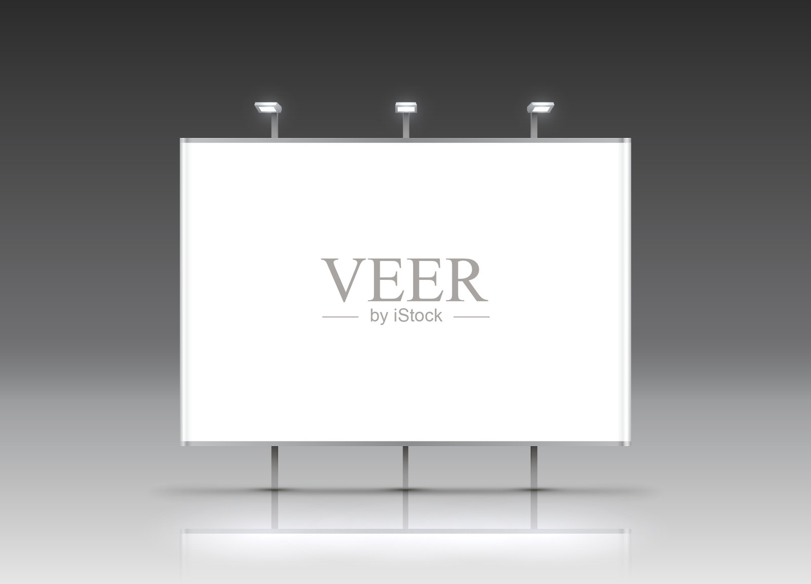 现场展示讲台上的介绍灰色插画图片素材