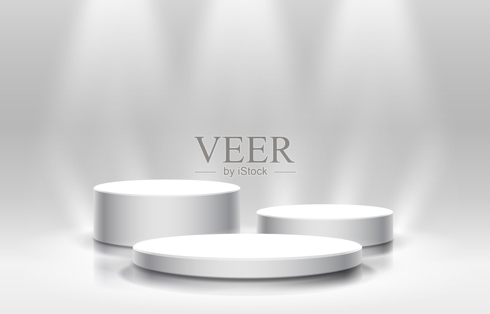 白色获奖者领奖台商业概念领奖台插画图片素材