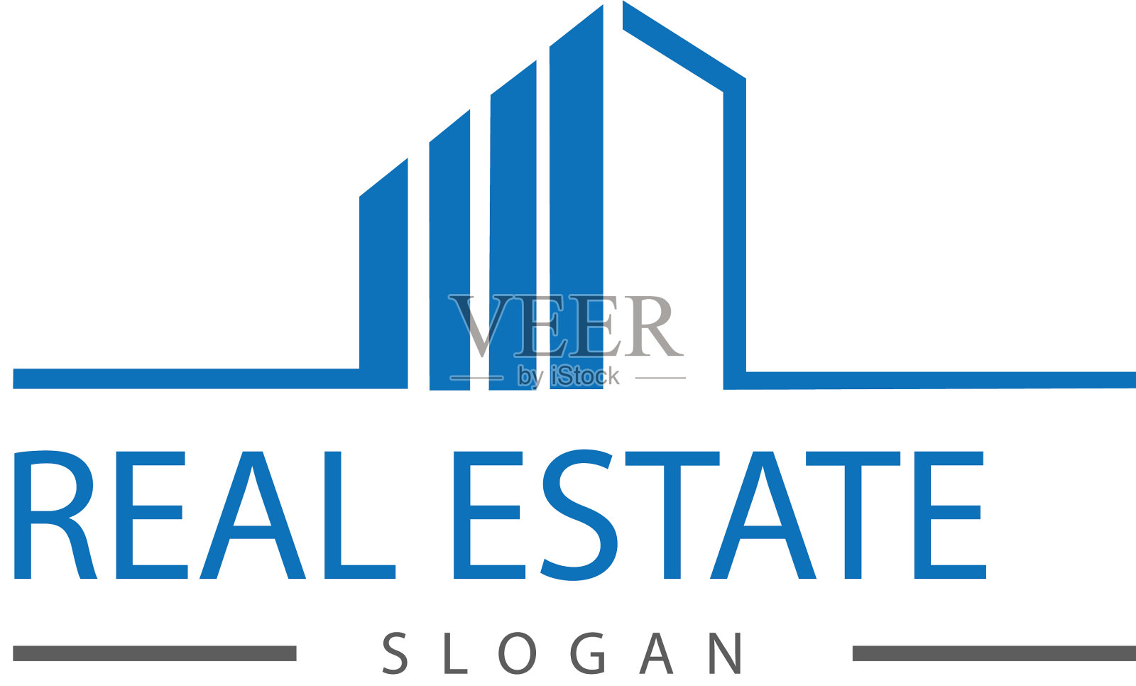 房地产标志插画图片素材