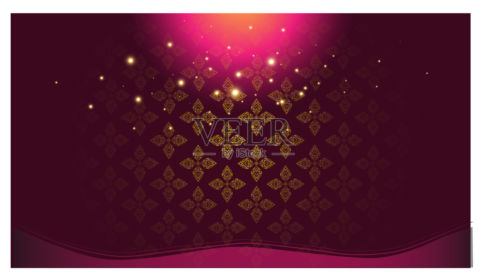 背景优雅,泰式图案创意现代。插画图片素材