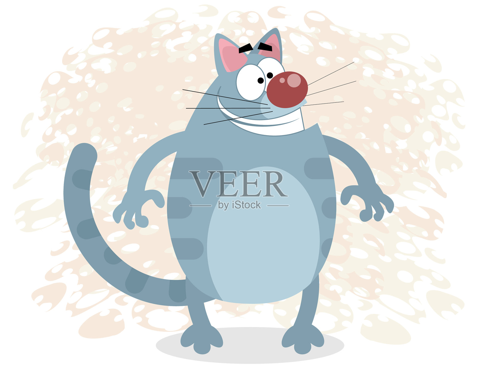 有趣的卡通猫设计元素图片