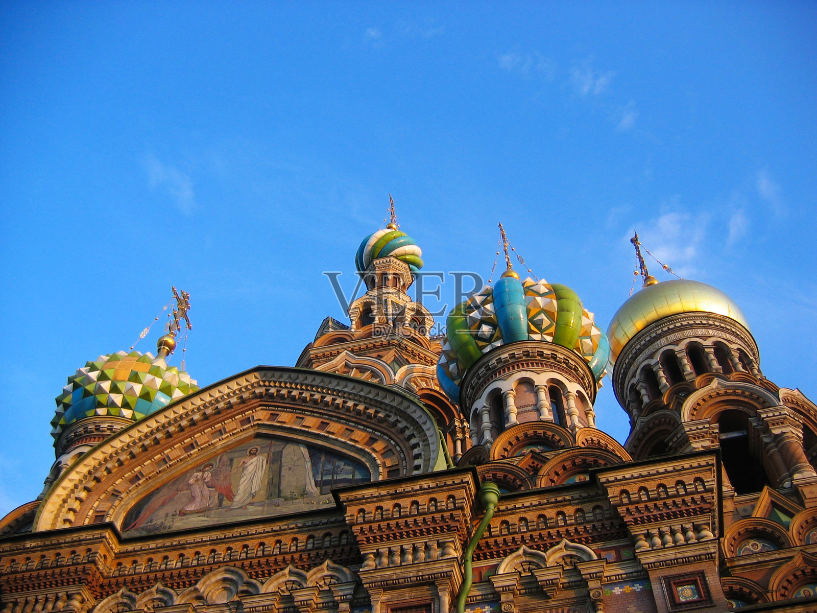 俄罗斯圣彼得堡洒血救世主教堂照片摄影图片