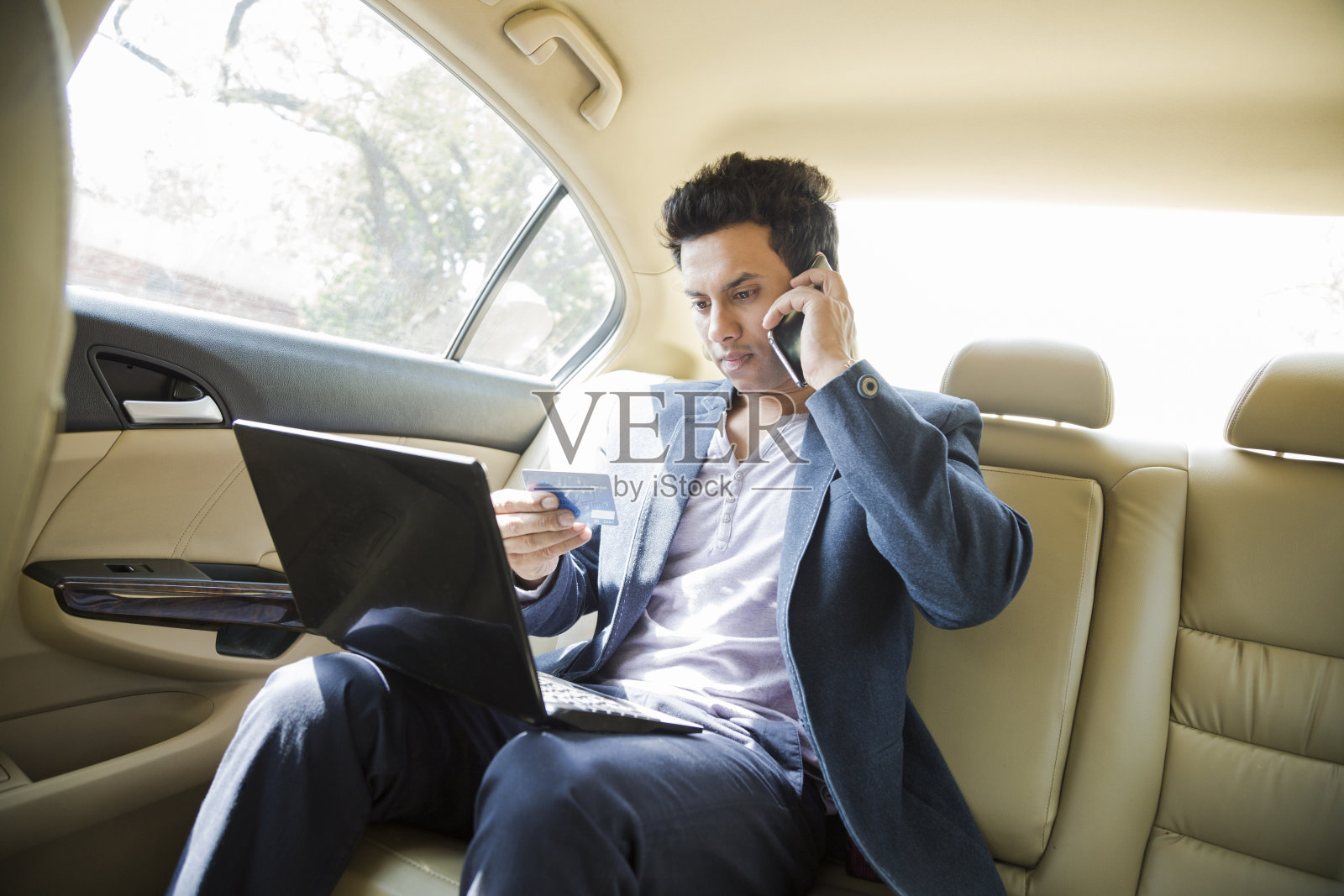 汽车库存照片中的商人照片摄影图片