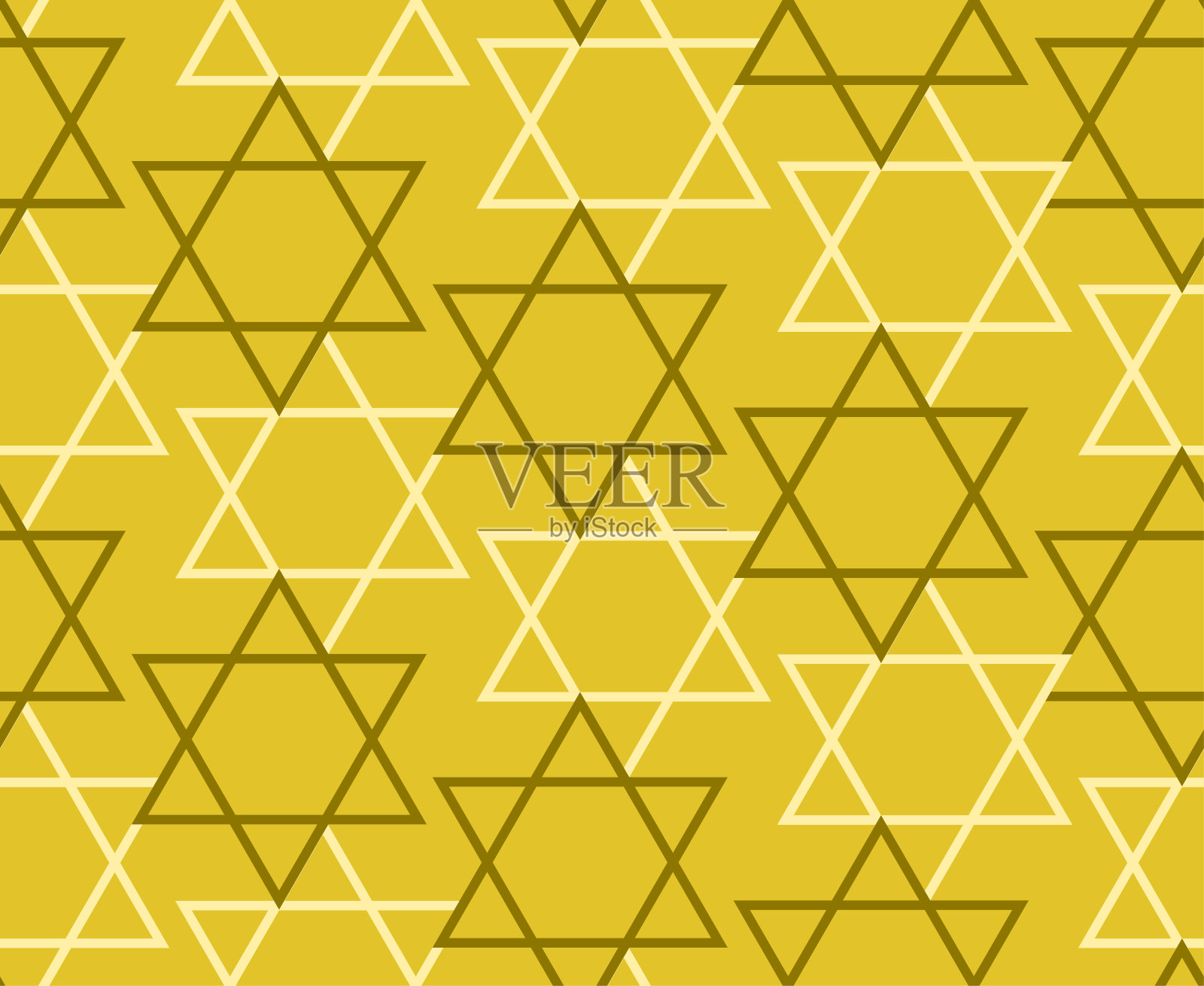 金五角星无缝日本图案套插画图片素材