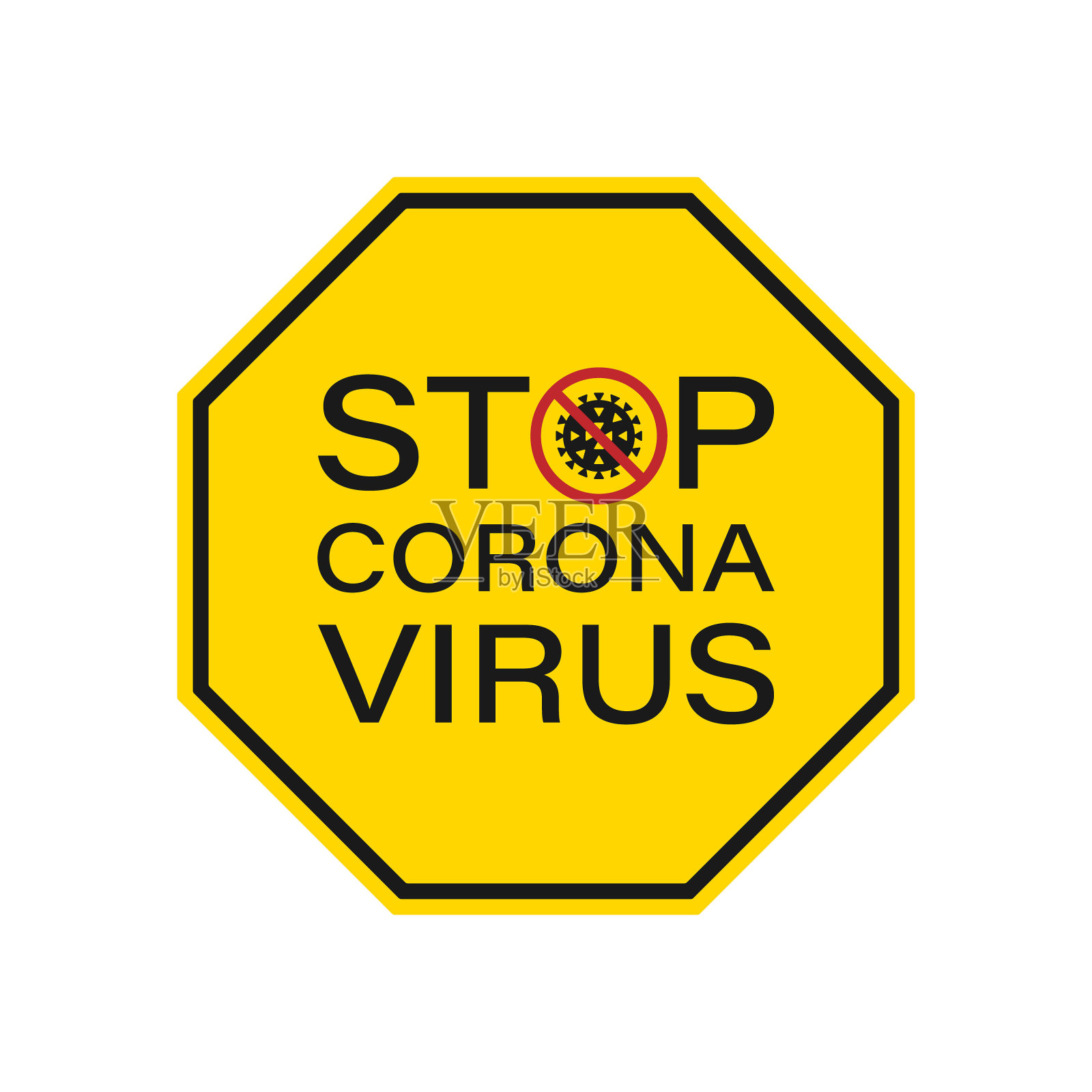 Covid-19信息信号。冠状病毒矢量图标。保持社交距离,避开人群,停止冠状病毒运动。Stay and work at home标志。生物危害的象征。大流行信息的海报。插画图片素材